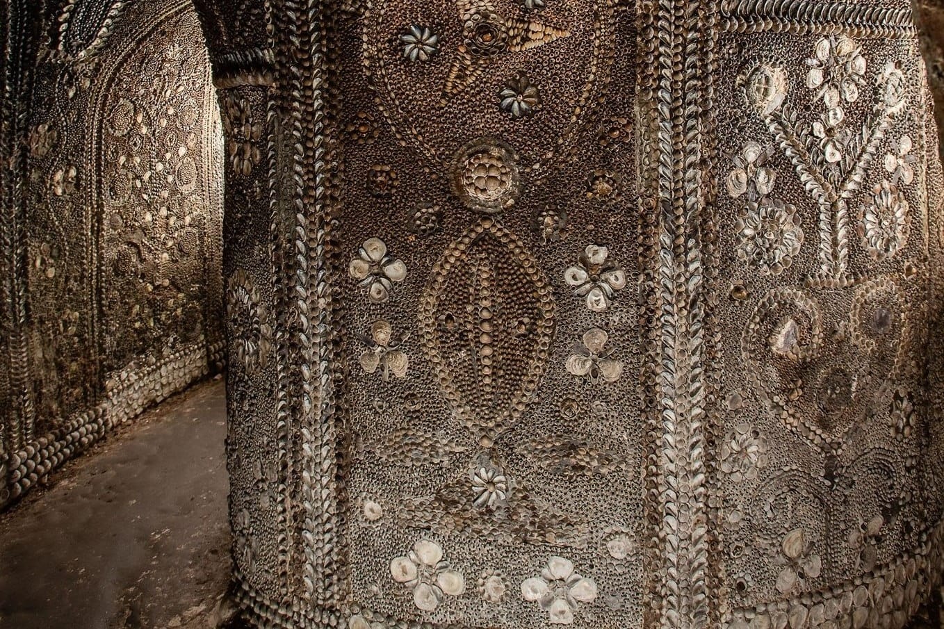 The amazingly intricate Shell Grotto walls. Photo: Shell Grotto Facebook