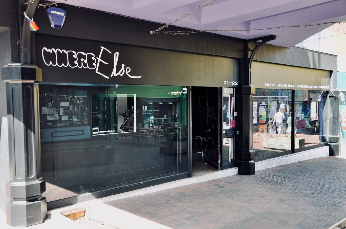 The front of Margate music venue Where Else